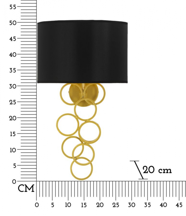 Aplică perete metalică Rich [8]
