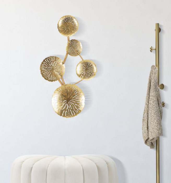 Aplica aurie Dishi 3 lumini CreativDeco lampa perete decorativa Glam [11]