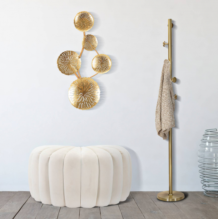 Aplica aurie Dishi 3 lumini CreativDeco lampa perete decorativa Glam [2]