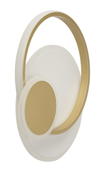 Aplică LED aurie formă disc perete [4]