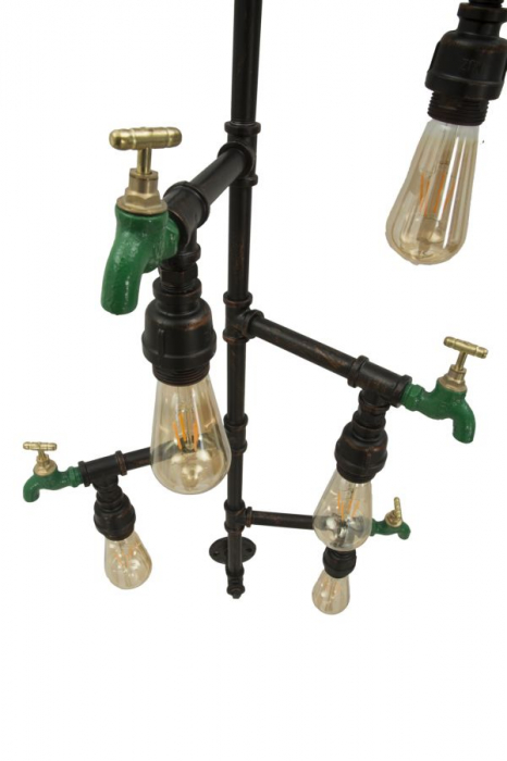 Aplica industriala Manhattan 5 brate CreativDeco lampa perete vintage [17]