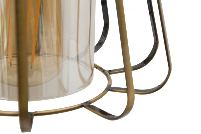 Aplica perete, Metal Sticla, Auriu Negru - creativdeco.ro [6]