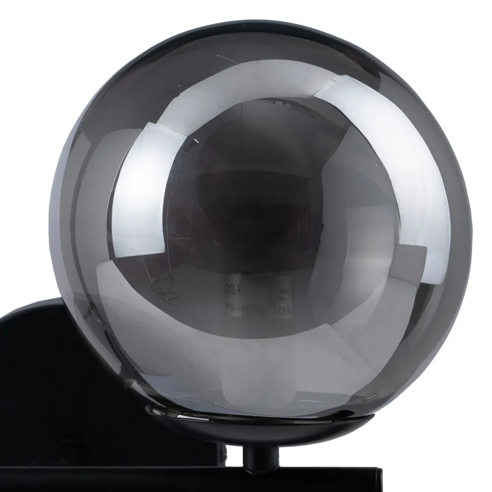 Aplica perete moderna, metal negru si sticla - creativdeco.ro [3]