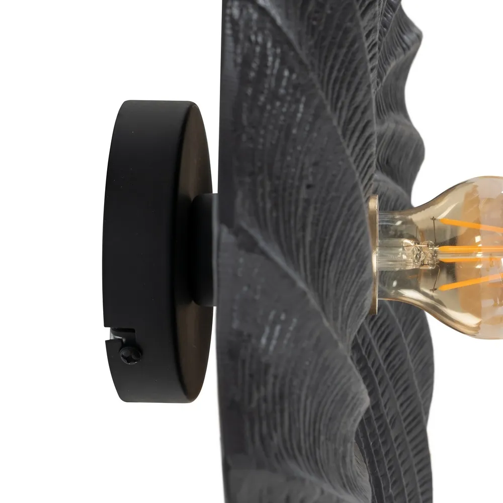 Aplica perete neagra rotunda din metal|creativdeco.ro [5]
