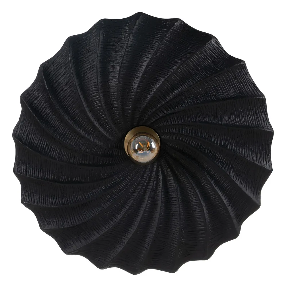 Aplica perete neagra rotunda din metal|creativdeco.ro [1]