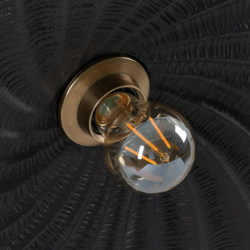 Aplica perete neagra rotunda din metal|creativdeco.ro [3]