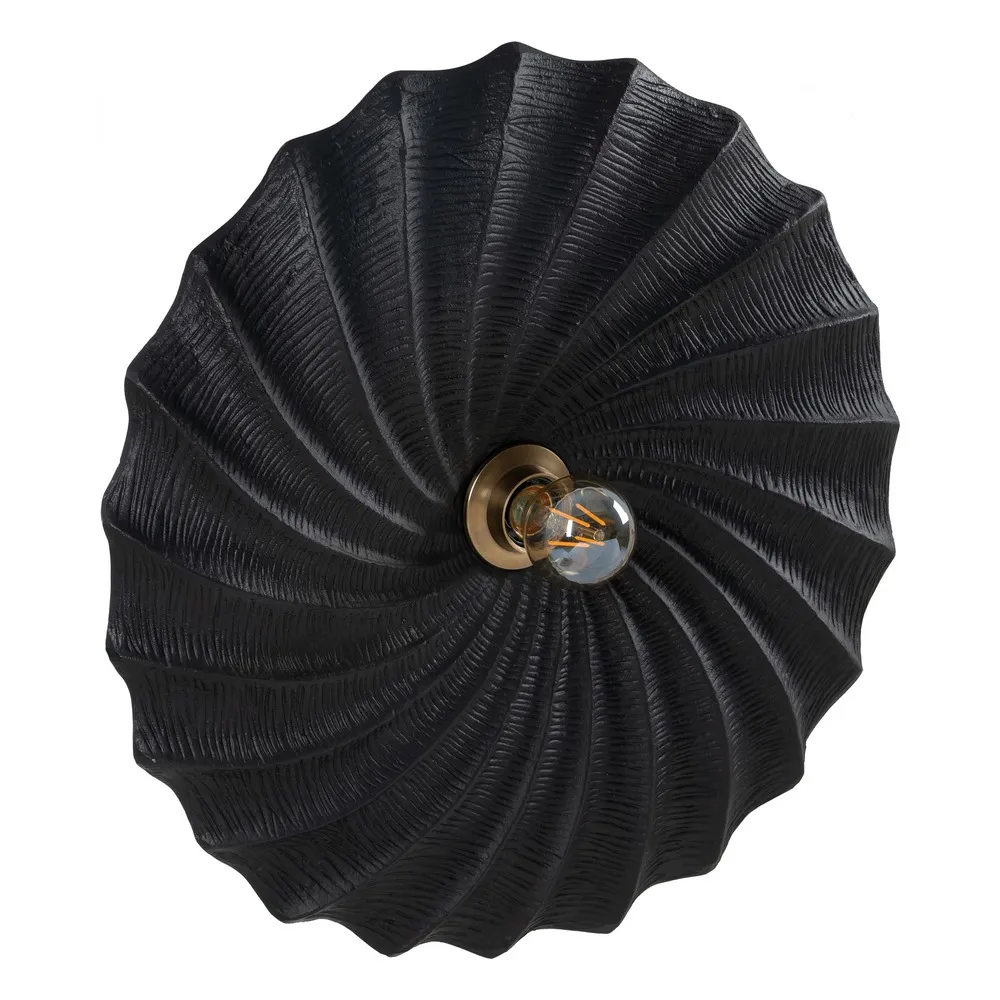 Aplica perete neagra rotunda din metal|creativdeco.ro [2]