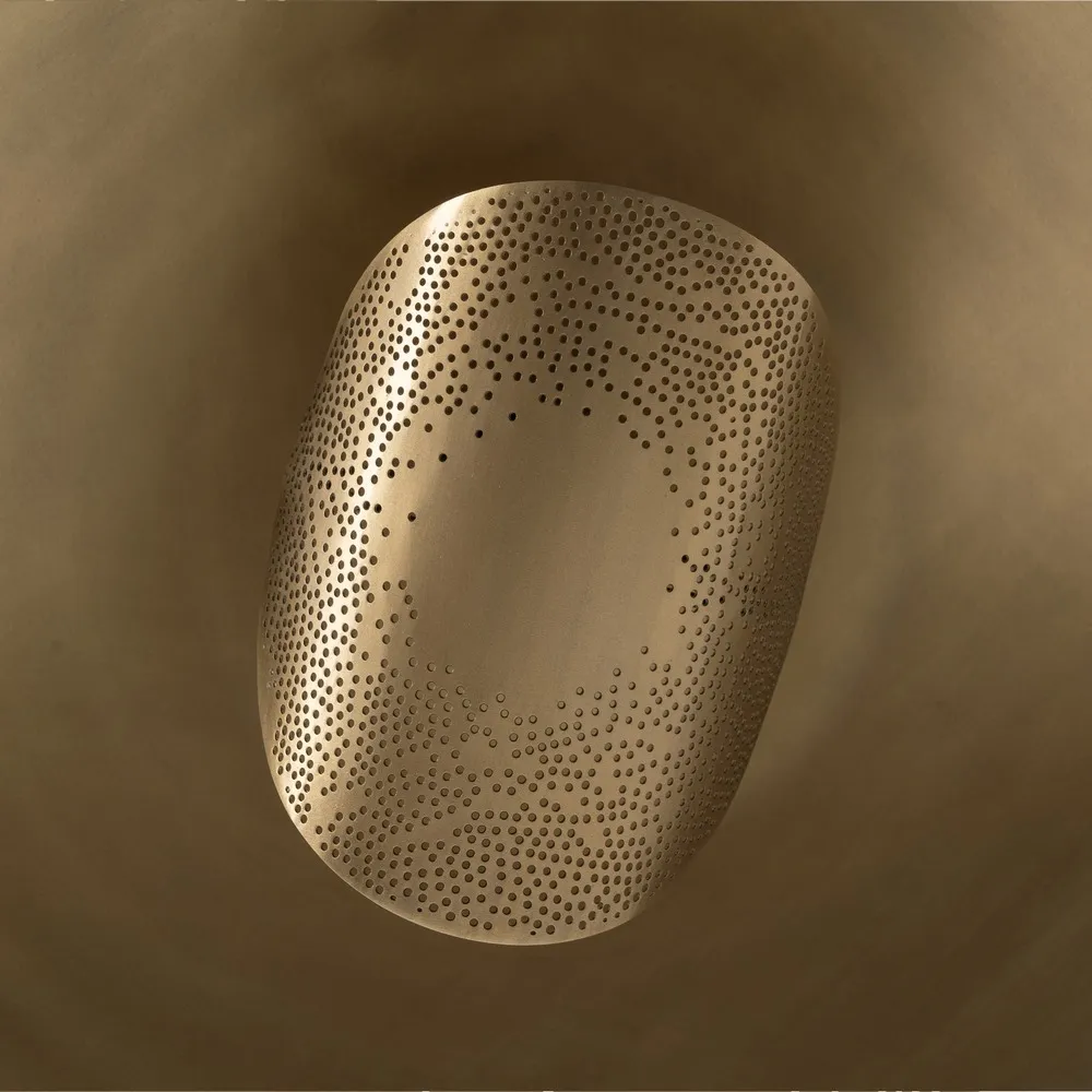 Aplica perete Round, metal, auriu - creativdeco.ro [4]