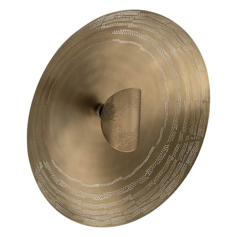 Aplica perete Round, metal, auriu - creativdeco.ro [2]