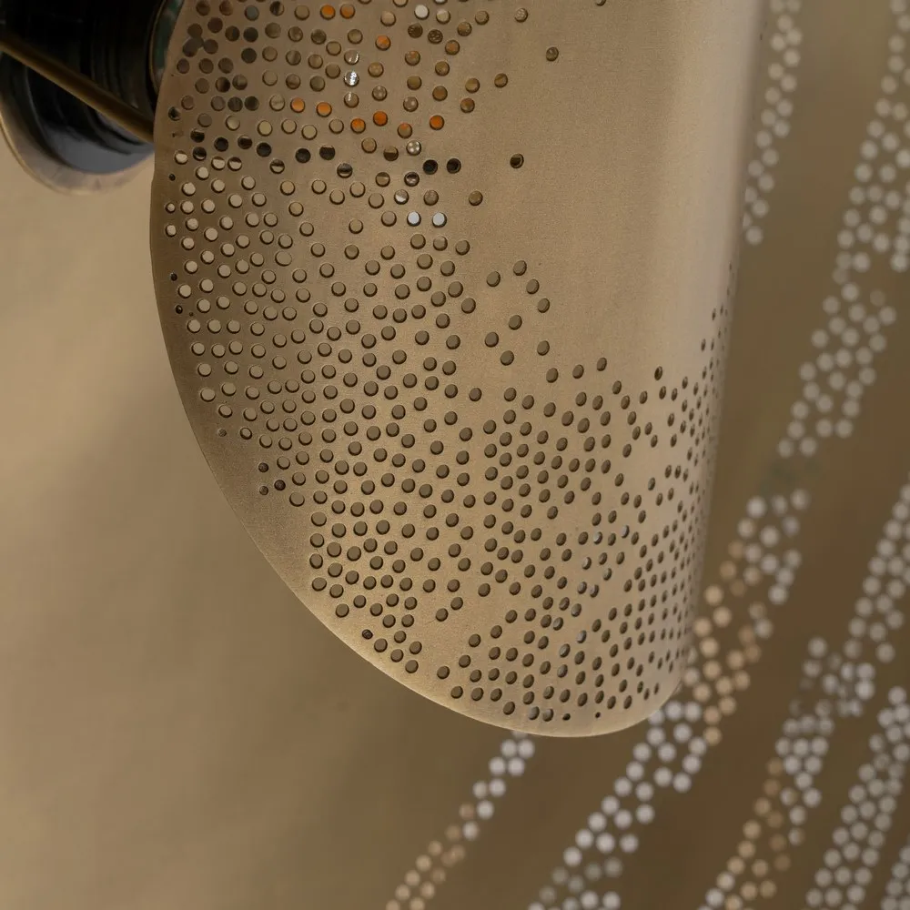 Aplica perete Round, metal, auriu - creativdeco.ro [6]