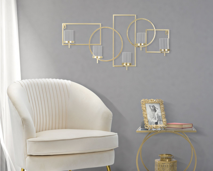 Suport lumanari geometric perete design italian CreativDeco [11]