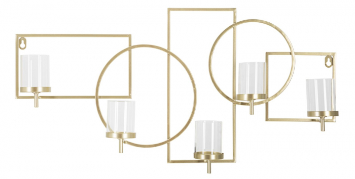 Suport lumanari geometric perete design italian CreativDeco [7]