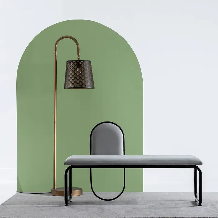 Bancuta Tapitata, Catifea, Gri - creativdeco.ro [2]