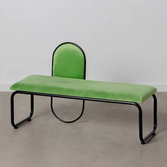 Bancuta, Catifea Verde, Metal Negru - creativdeco.ro [3]