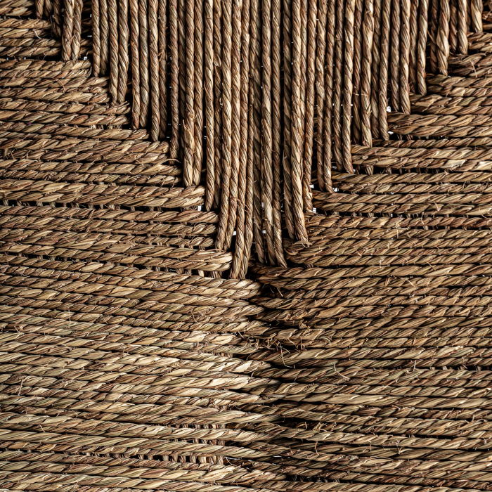 Bancă din lemn de mango cu șezut din fibră naturală [11]