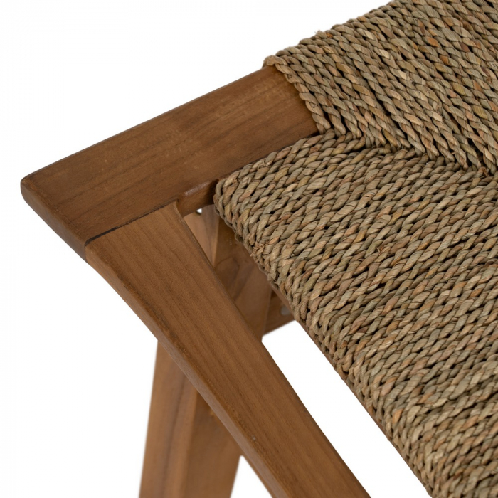 Banca impletita tec pentru hol sau dormitor|Bancute rustice pentru amenajari calde [3]