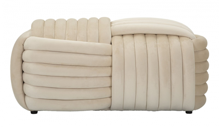 Bancheta catifea crem | Mobilier nautical CreativDeco [1]