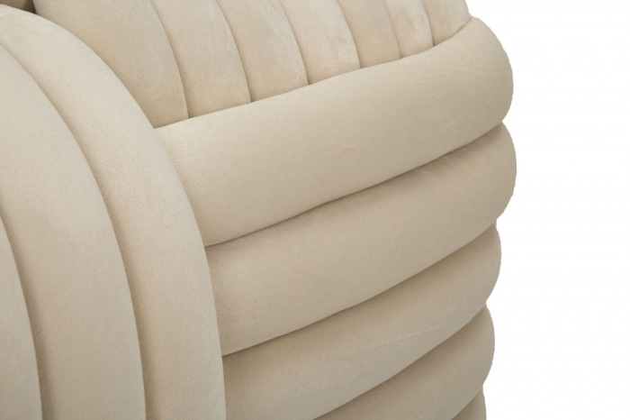 Bancheta catifea crem | Mobilier nautical CreativDeco [8]