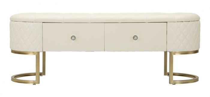 Bancheta tapitata cu sertare | Mobilier multifunctional [3]