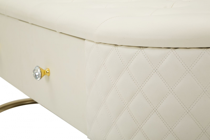 Bancheta tapitata cu sertare | Mobilier multifunctional [6]