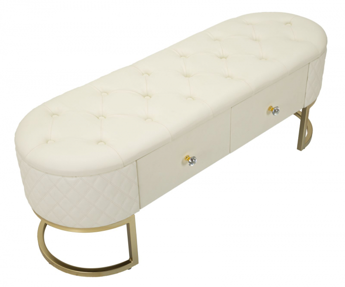 Bancheta tapitata cu sertare | Mobilier multifunctional [5]