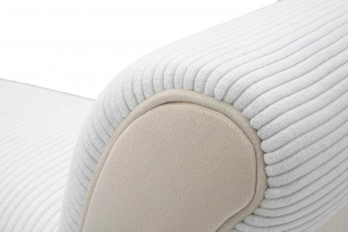 Bancheta Crema, catifea/lemn, crem/negru - creativdeco.ro [6]