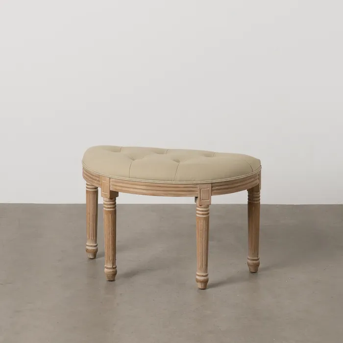 Banchetă mică din lemn și poliester pentru decoruri moderne|Banchete mici pentru interioare elegante [1]