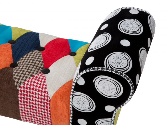 Bancheta Imperial, stofa/lemn, multicolor [6]