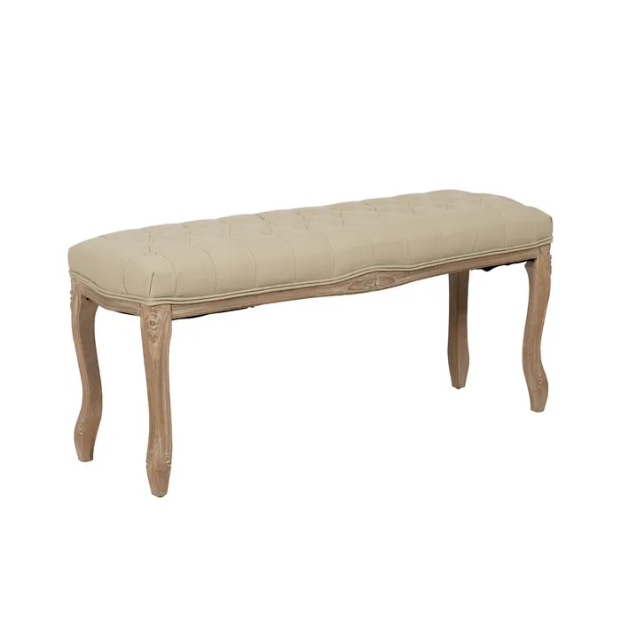 Banchetă din lemn și poliester pentru interioare elegante|Banchete elegante din lemn pentru decoruri clasice [2]