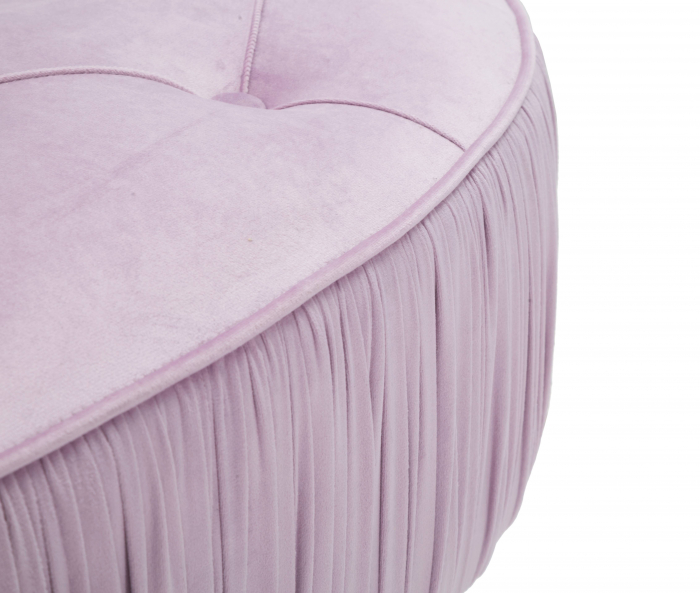 Bancheta Ovally roz, textil metal - creativdeco.ro [5]