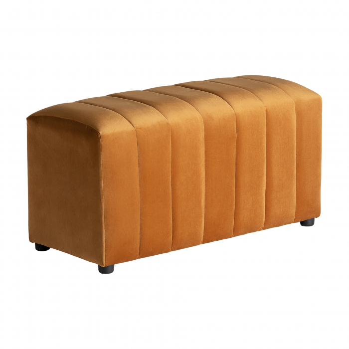 Bancheta pat Art Deco brad ocru|Banchete elegante [2]