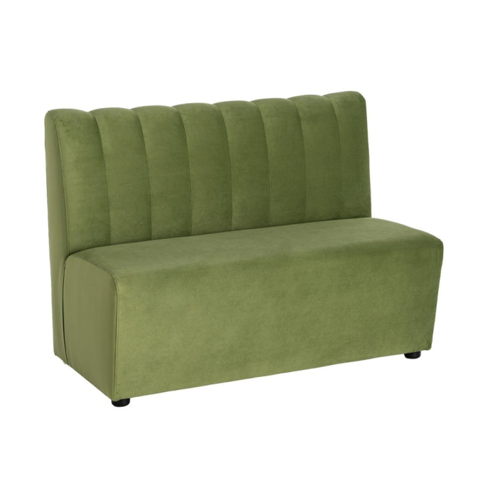 Banchetă tapițată din stofă verde pentru dining și lounge [2]