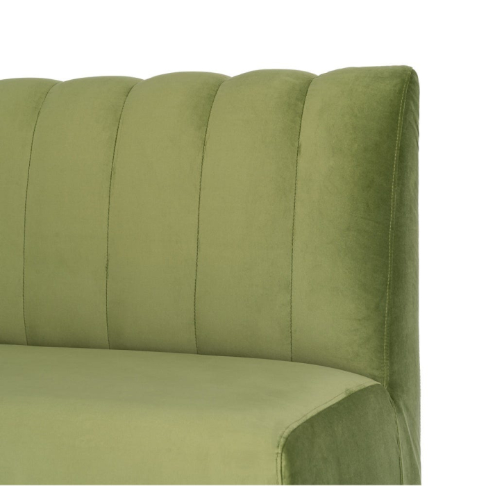 Banchetă tapițată din stofă verde pentru dining și lounge [8]