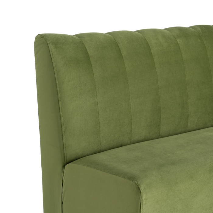 Banchetă tapițată din stofă verde pentru dining și lounge [6]