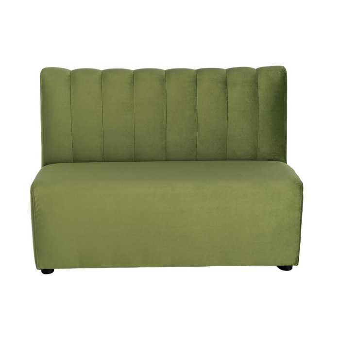 Banchetă tapițată din stofă verde pentru dining și lounge [3]