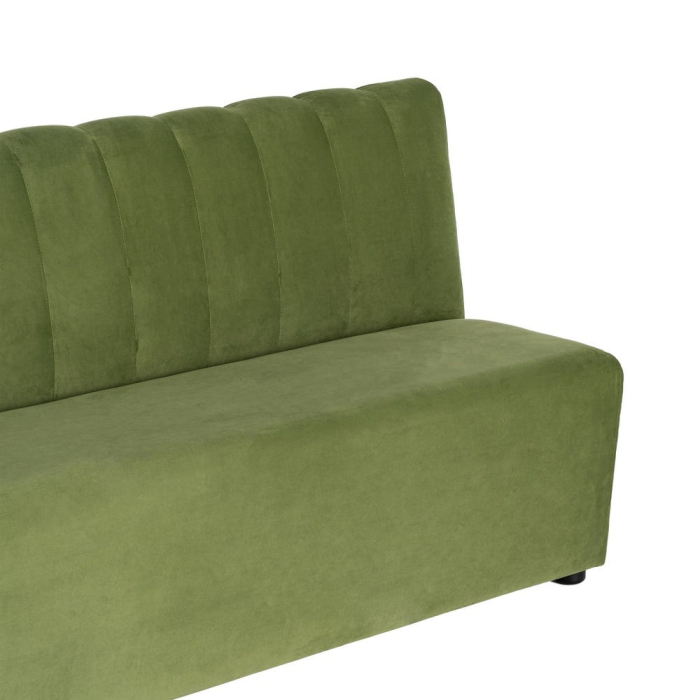 Banchetă tapițată din stofă verde pentru dining și lounge [4]