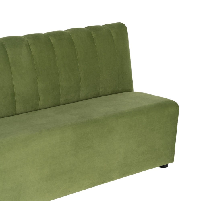 Banchetă tapițată din stofă verde pentru dining și lounge [3]