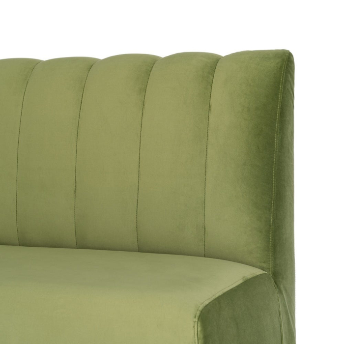 Banchetă tapițată din stofă verde pentru dining și lounge [7]