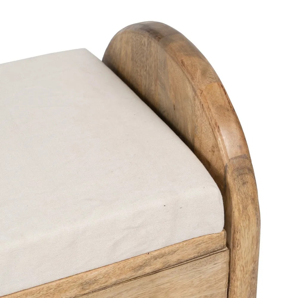 Bancă de Depozitare din Lemn de Mango | Cufăr Multifuncțional pentru Copii | CreativDeco [7]