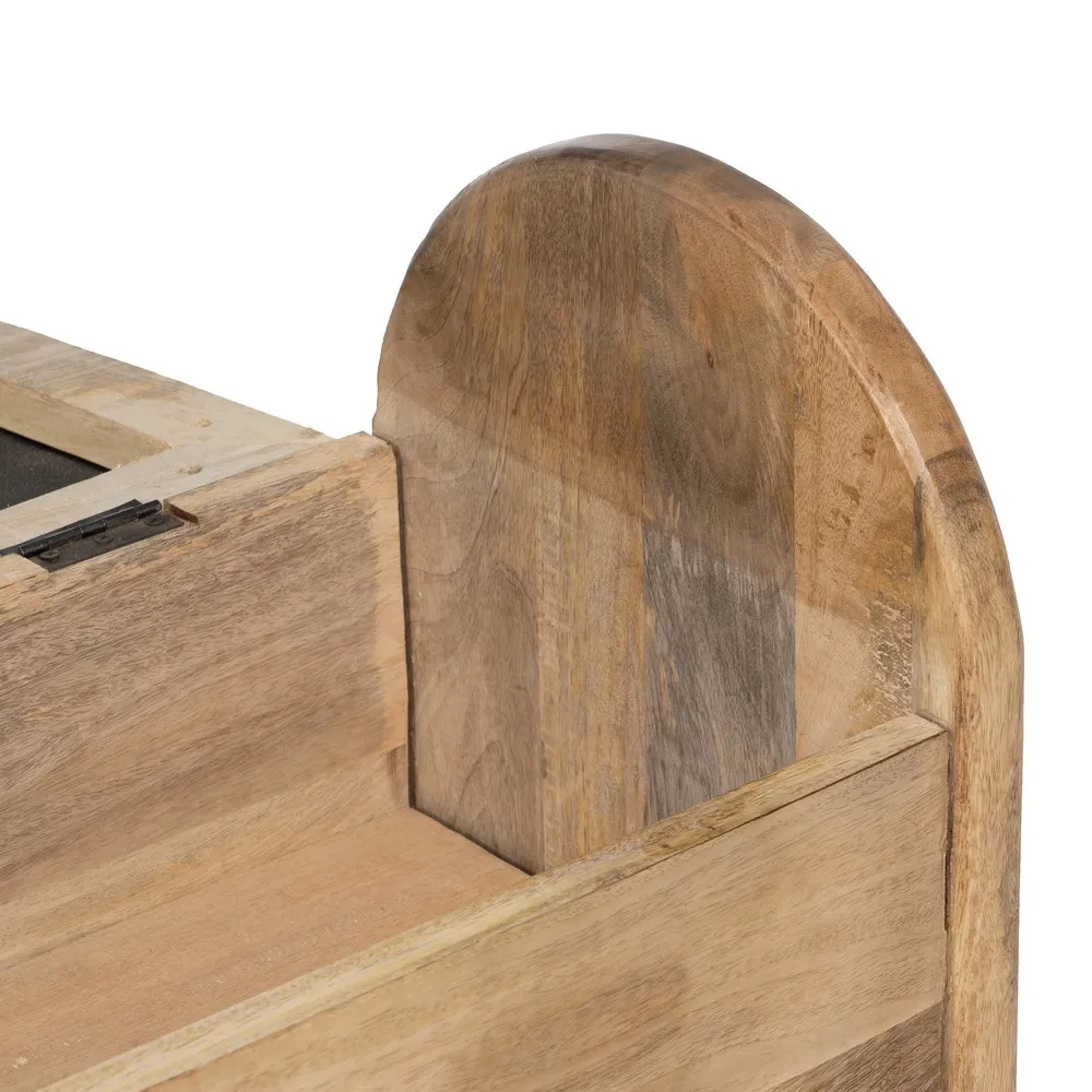 Bancă de Depozitare din Lemn de Mango | Cufăr Multifuncțional pentru Copii | CreativDeco [10]