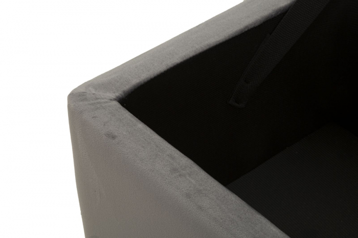 Bancheta gri depozitare hol dormitor CreativDeco [6]