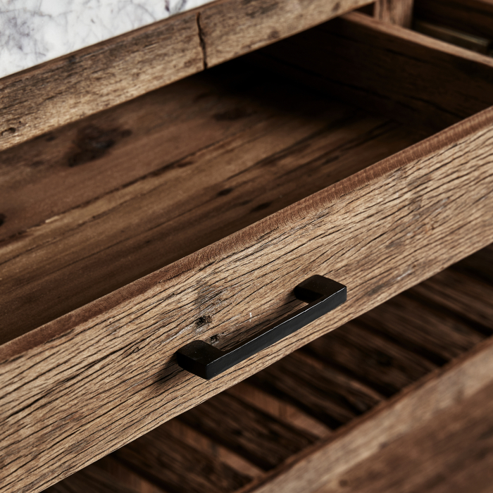 Bar industrial lemn reciclat marmura|Baruri sustenabile [6]