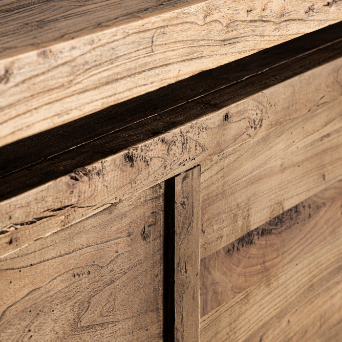 Bar din lemn masiv de ulm cu spații de depozitare [13]