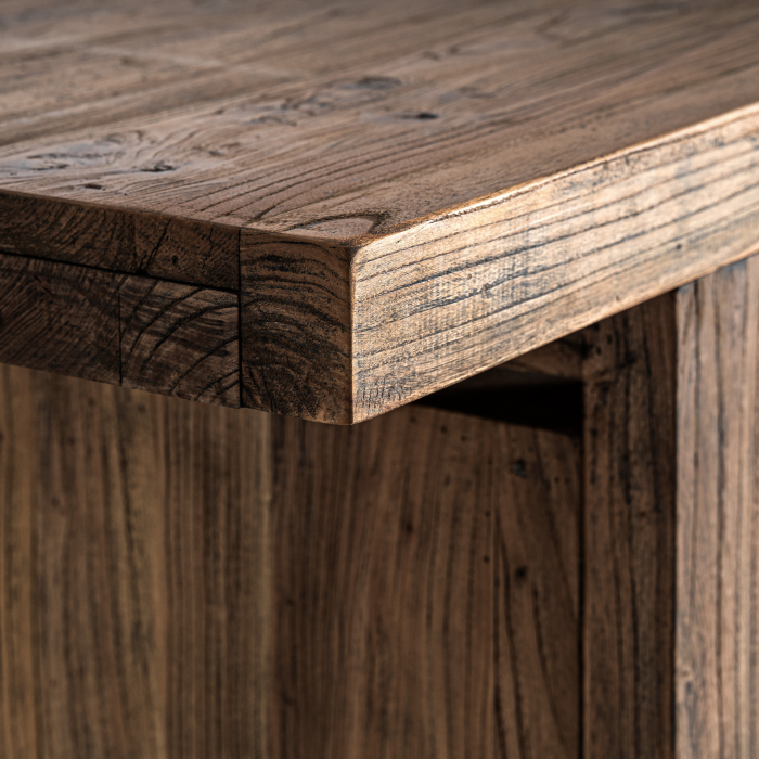 Bar din lemn masiv de ulm cu spații de depozitare [12]