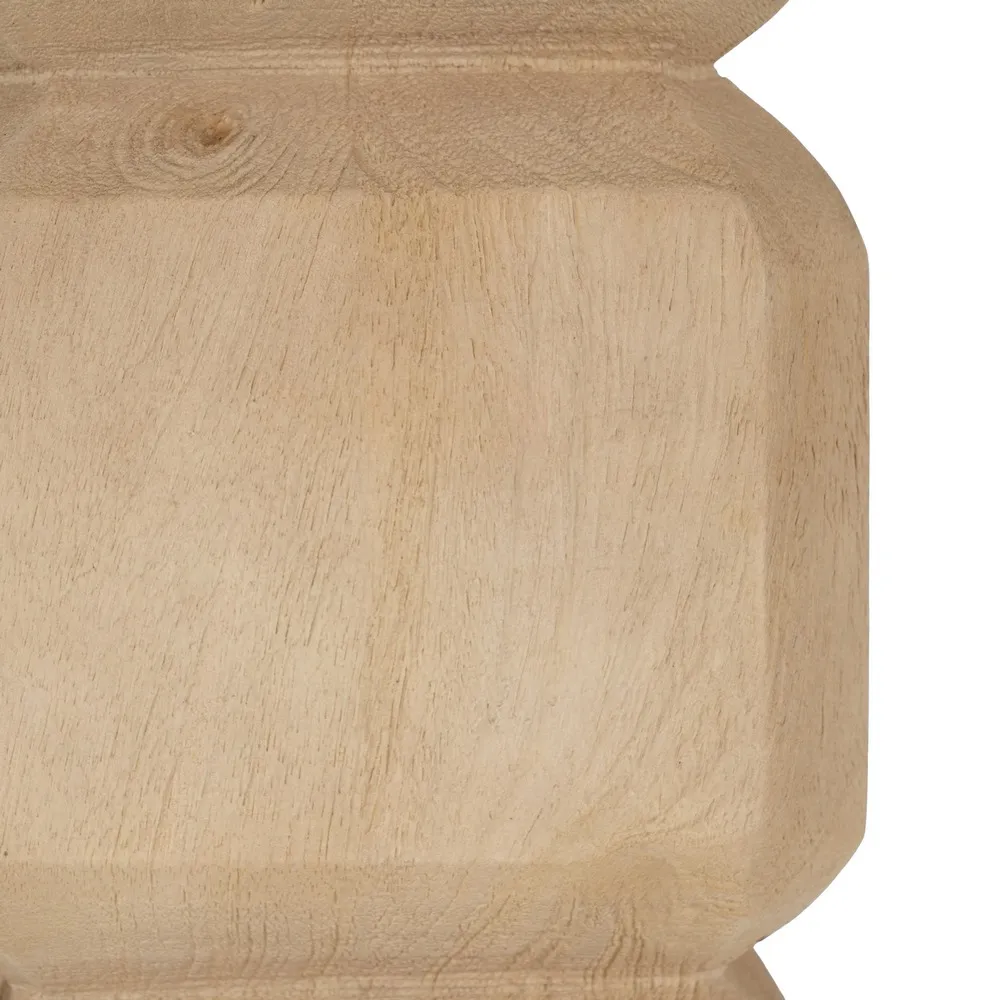 Baza lampa lemn pentru decor rustic|Accesorii din lemn pentru lampi naturale [7]