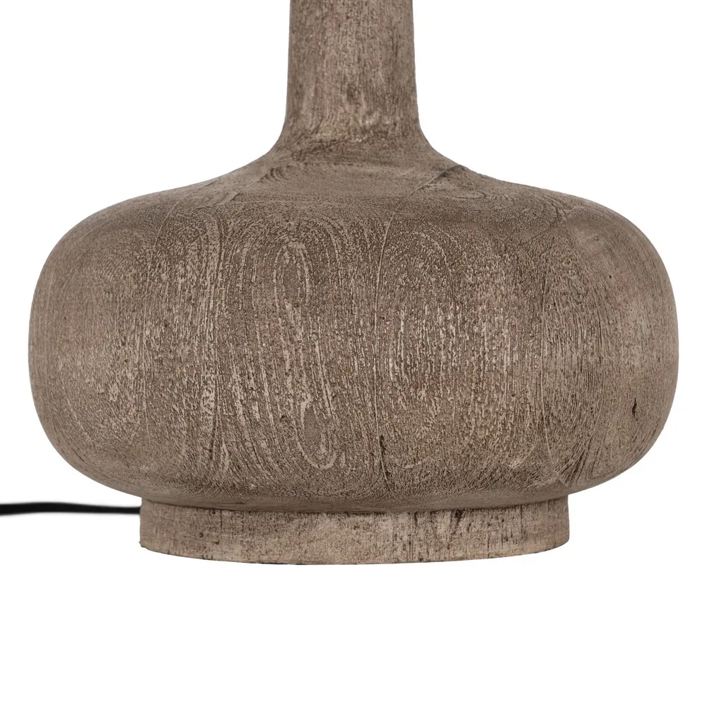 Bază de lampă din lemn de mango compact|Baze de lămpi naturale pentru interioare moderne [2]