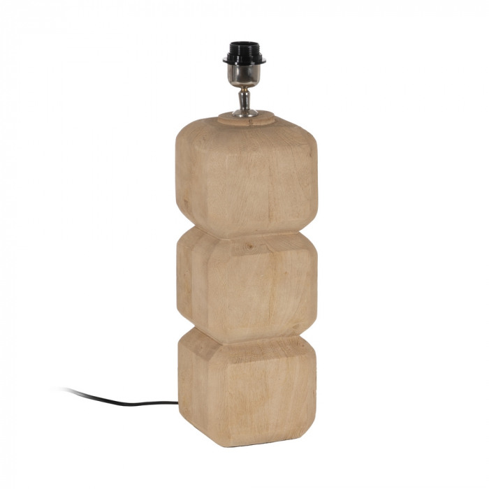 Baza lampa lemn pentru decor rustic|Accesorii din lemn pentru lampi naturale [9]