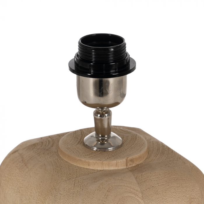 Baza lampa lemn pentru decor rustic|Accesorii din lemn pentru lampi naturale [12]