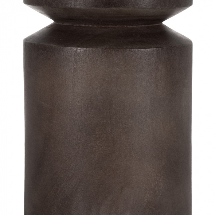 Baza lampa cubica lemn maro pentru spatii restranse|Accesorii compacte pentru decor cald [6]