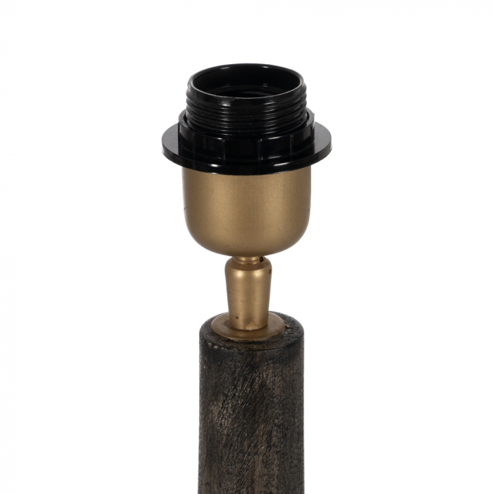 Baza lampa maro compacta pentru interioare elegante|Accesorii naturale pentru iluminat rafinat [4]